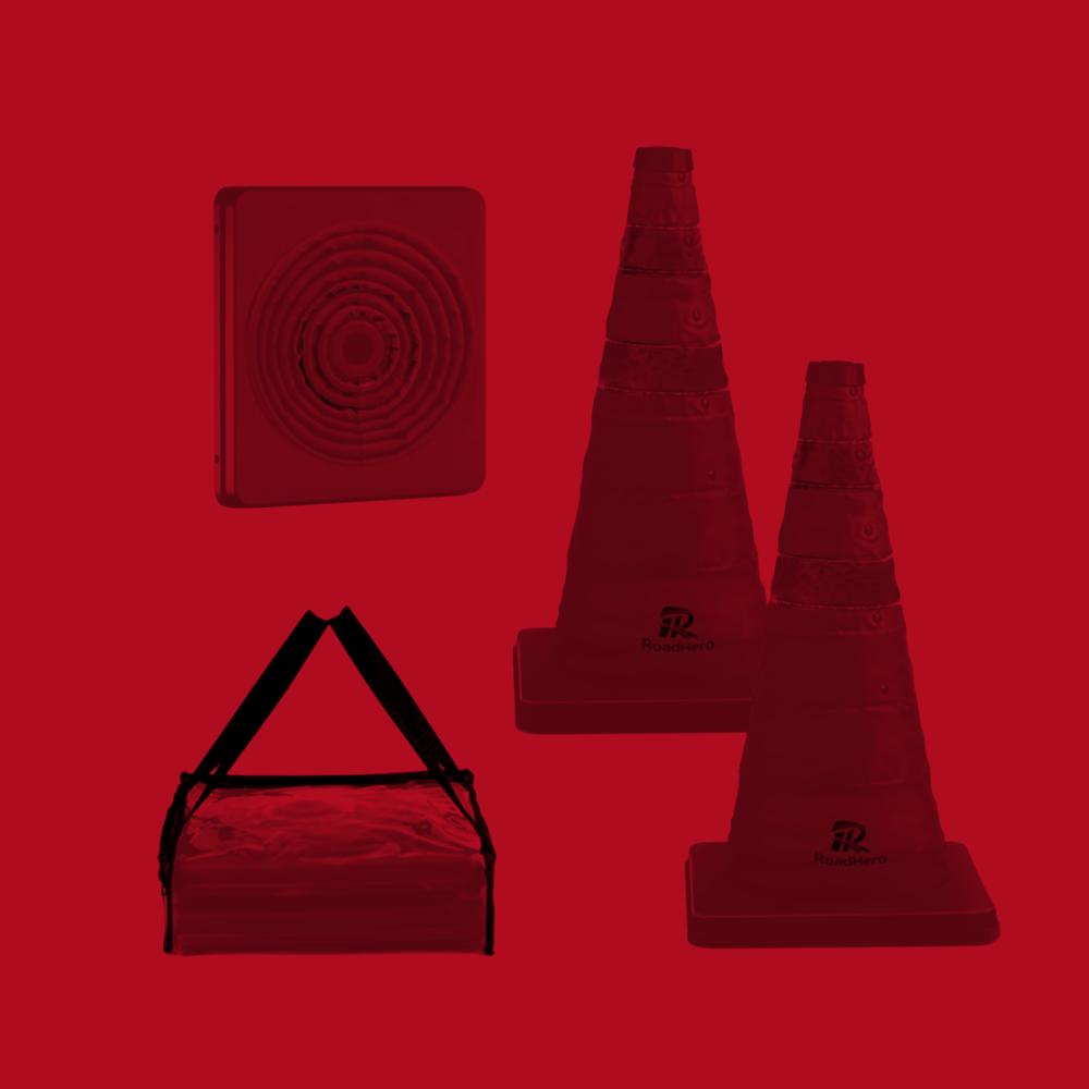 Collapsible Traffic Cones (2-Pack) | Tedium Shopping Network